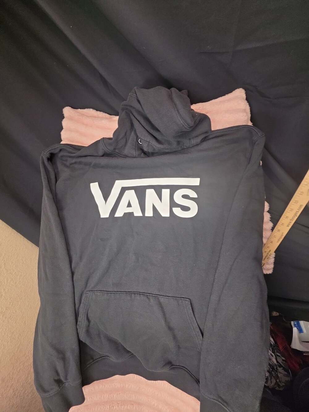 Vans Classic Logo Pullover Hoodie Size X-Large Black